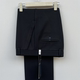 脚 6628高腰弹力深蓝纯黑宽松直筒大裤 道一男西裤 2024秋冬新款