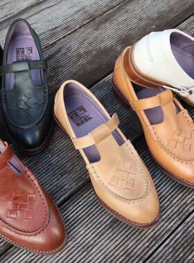 【赫本．女子】MIT台灣製造真皮小木跟瑪莉珍MARYJANE低跟鞋