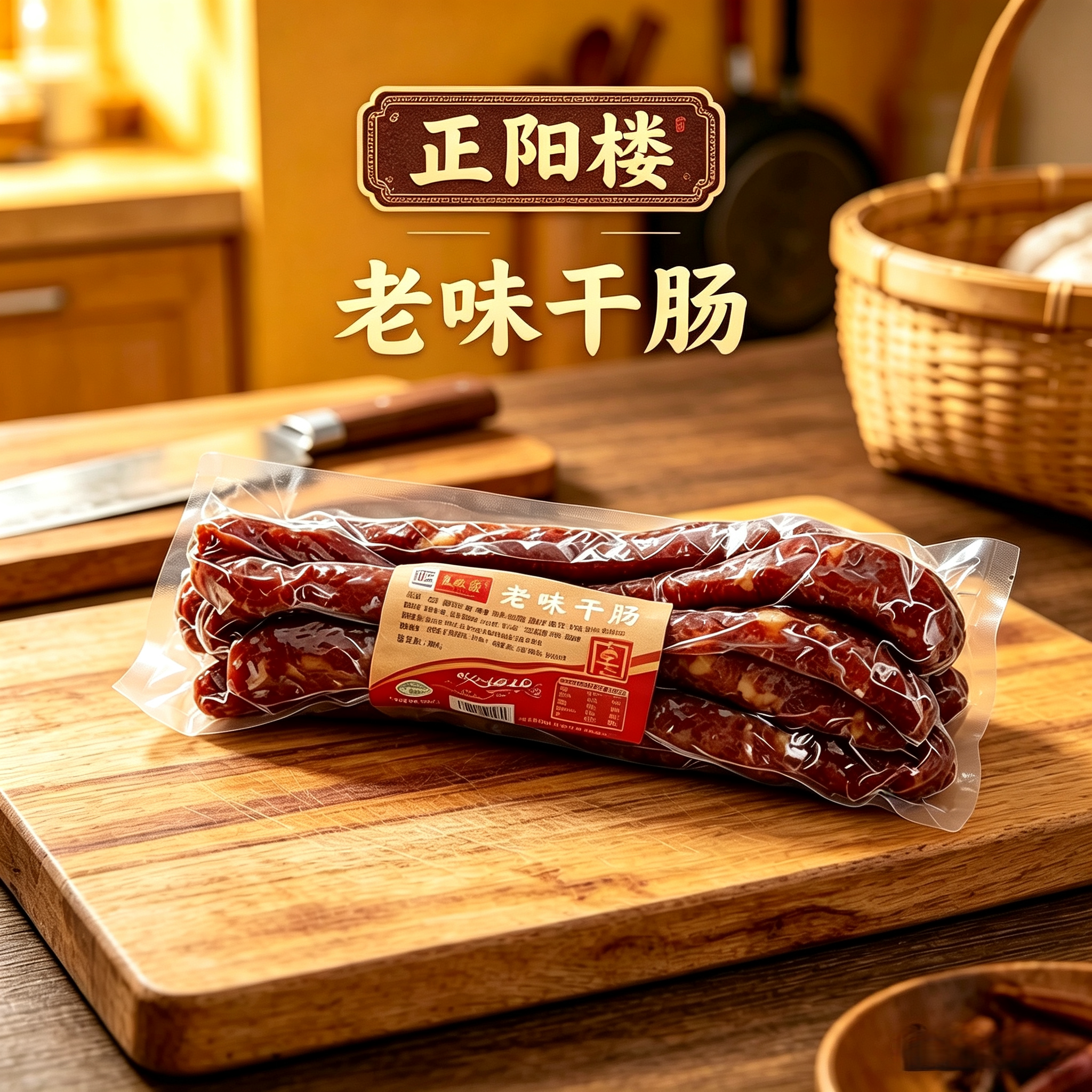 正阳楼风干肠东北特产哈尔滨红肠猪肉类卤味零食熟食小吃腊肠年货