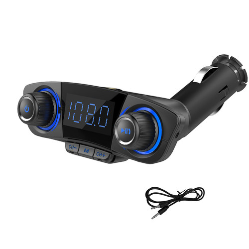 车载MP3播放器插卡AUX蓝牙接收器多功能汽车U盘音乐播放点烟器