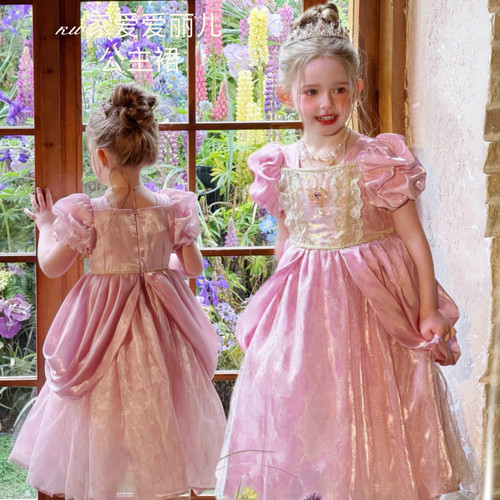 女童爱丽儿公主网纱蓬蓬裙