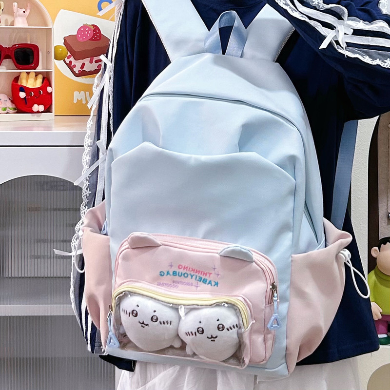 STILLWAWOO透明痛包ins书包女初中生原创小众冷门不撞款小学生可图片