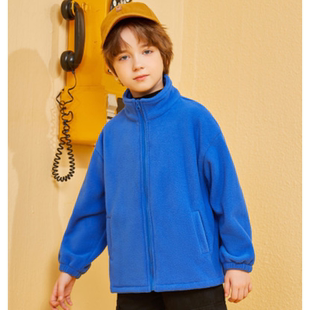 杰米熊童装2025冬款儿童摇粒绒抓绒内胆男童内搭保暖上衣加绒外套