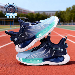 杰米熊童鞋男童运动鞋2025新款夏季男孩跑步鞋单网面透气儿童鞋子