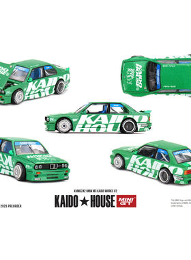 Kaido House MINIGT 宝马BMW M3 绿色合金汽车模型【KHMG242】