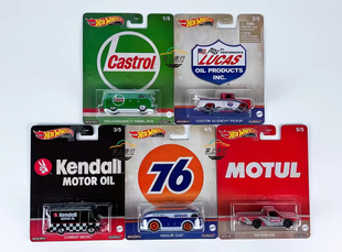 风火轮 流行文化汽车文化Castrol大众T1达特桑皮卡合金汽车模型