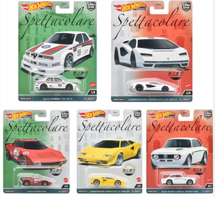 风火轮 2023意大利套FPY86汽车文化罗密欧兰博基尼蓝旗亚合金模型