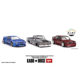 Kaido House& MINIGT 宝马BMW M3雪佛兰皮卡R34蓝色合金模型1:64