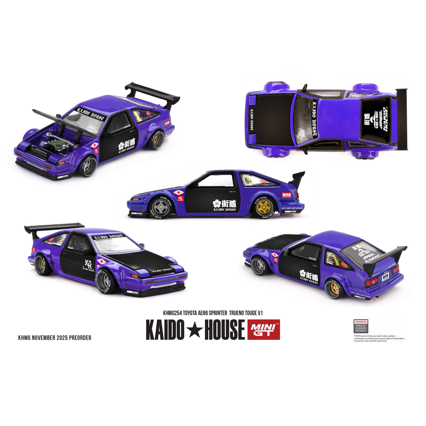 Kaido House MINIGT 丰田Toyota AE86 Sprinter Trueno KHMG254