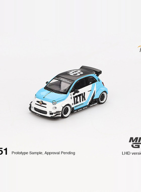 MINIGT#1051-Abarth595 LB-WORKS x Abas Works IZTK汽车模型1:64