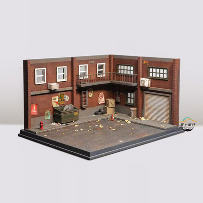 Liberty 64微缩仿真汽车场景拍摄摆台1:64含树脂配件亚克力第四款