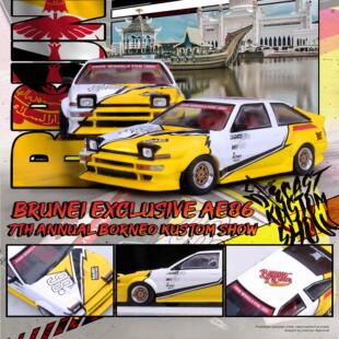 TOYOTA 文莱2024合金汽车模型 TRUENO AE86 SPRINTER INNO