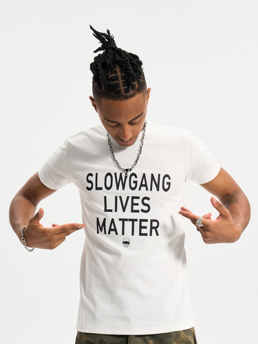 SlowGang印花修身短袖