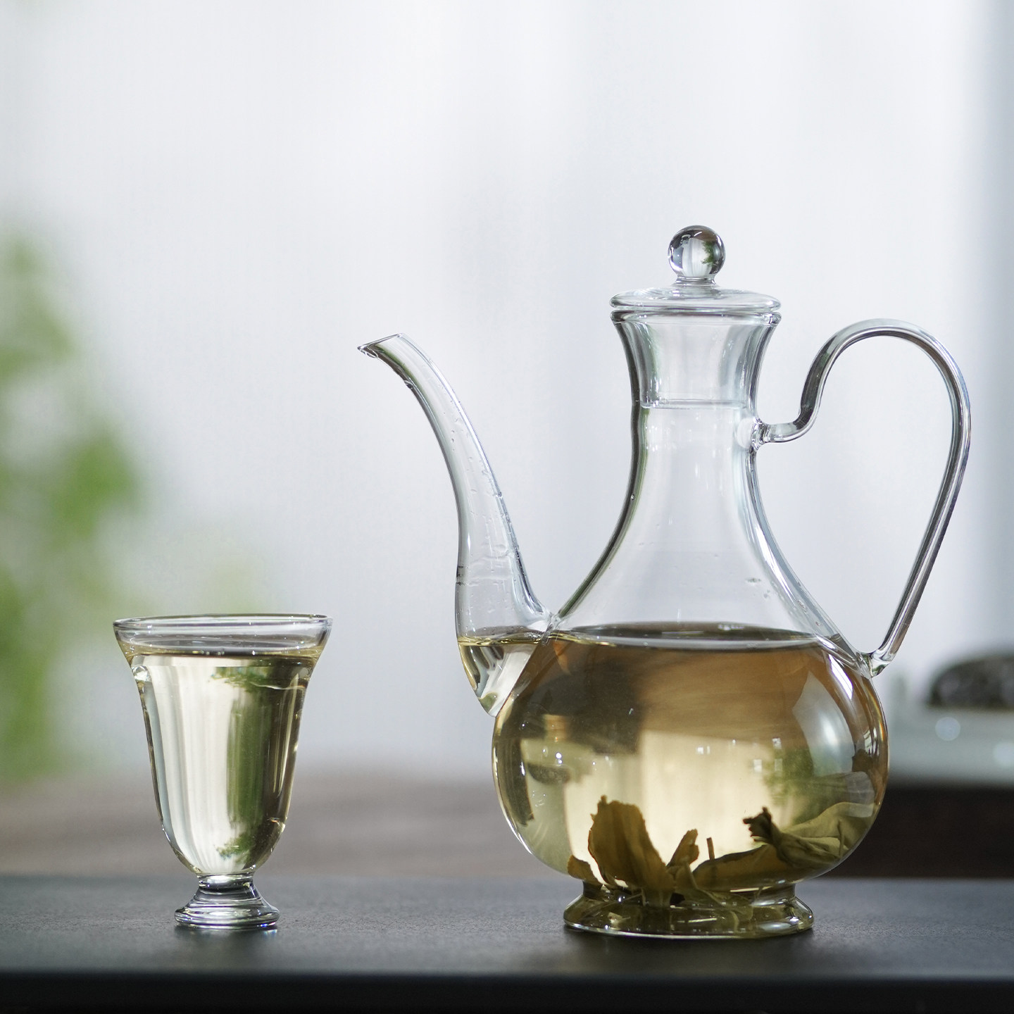 仿宋壶高硼硅玻璃执壶耐热泡茶壶清酒壶醒酒器花茶壶水壶泡茶壶