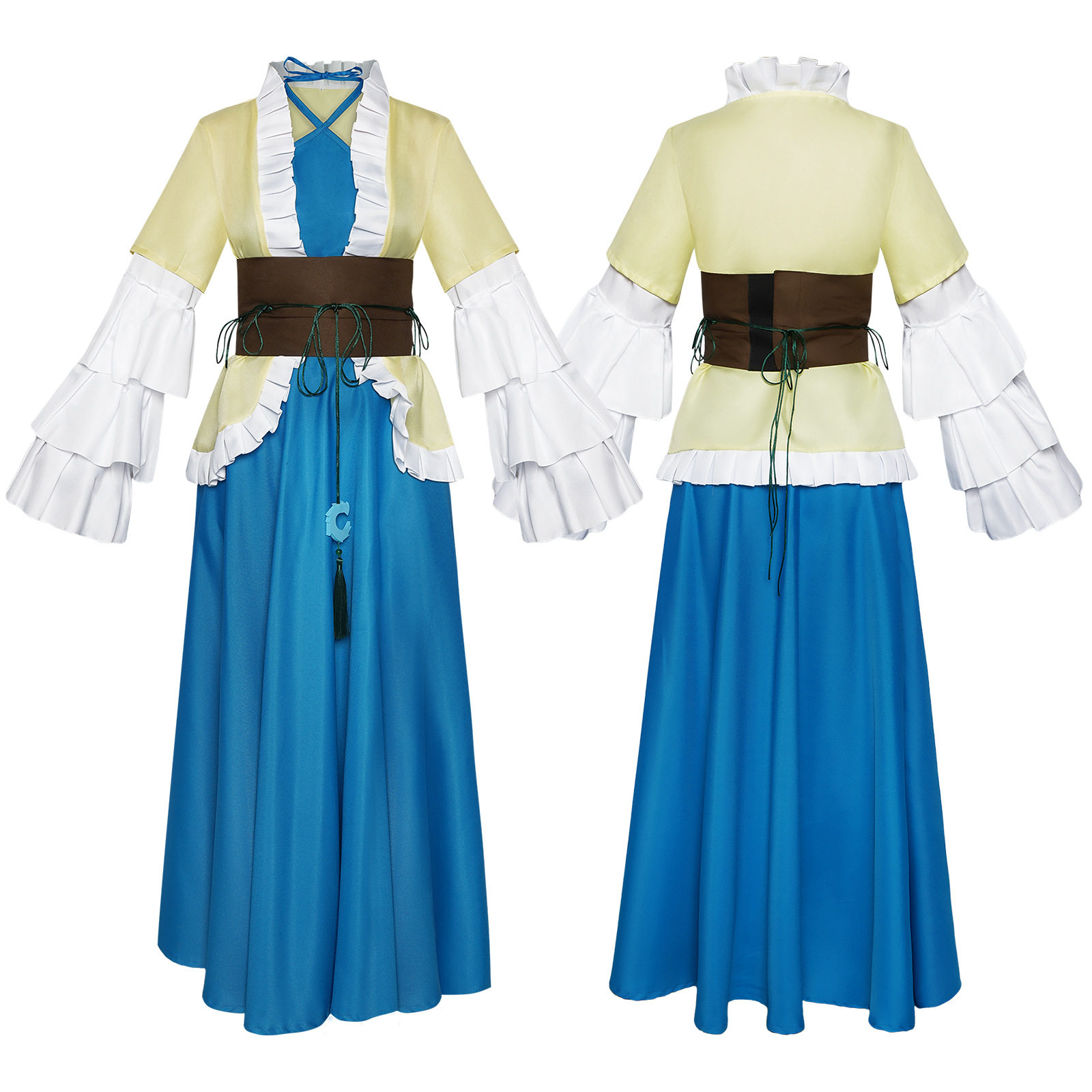 万圣节狐妖小红娘涂山容容来图定样舞表演cosplay套装喇叭袖服装