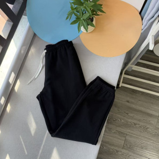 福利款 不显臃肿加绒美式休闲刺绣束脚卫裤运动休闲裤  男女款