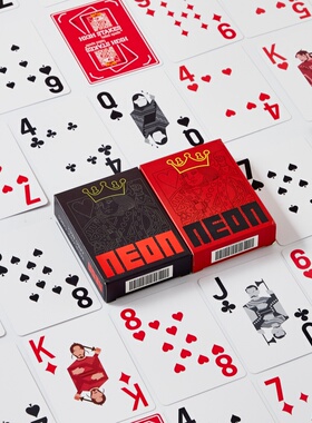 hustler比赛专用德州扑克牌德扑PVC塑料大字防水磨砂WPT防作弊