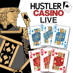 Hustler德州扑克牌四色防水塑料热卖高颜值磨砂加厚宽牌大字专用