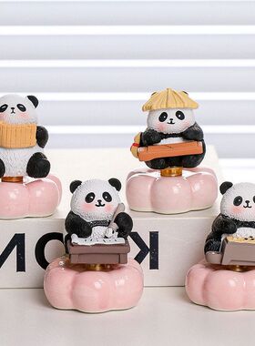 情绪管理爱国熊猫家居国潮客厅