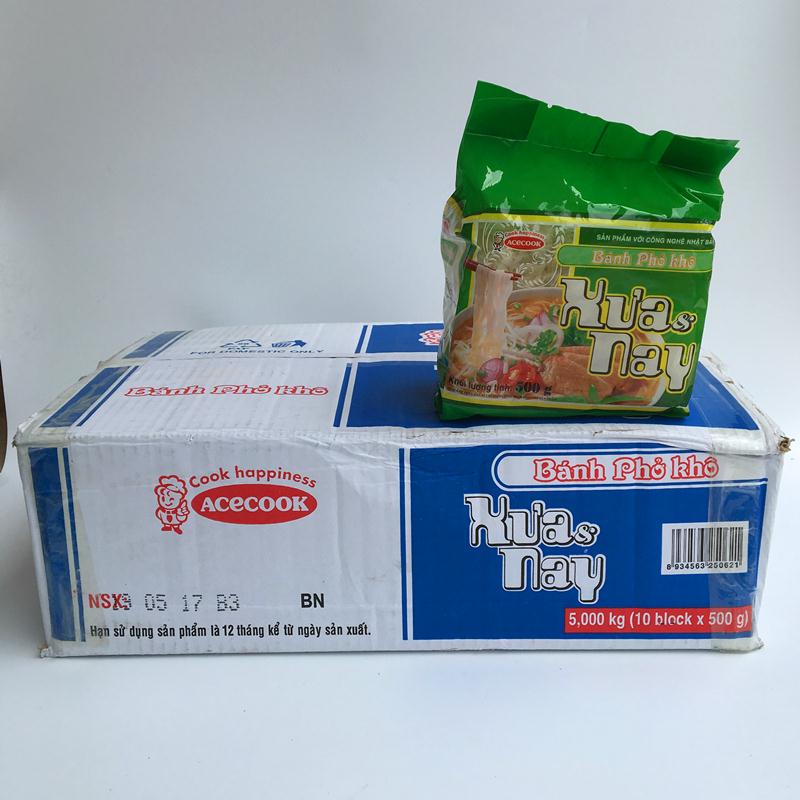 越南进口acecook干河粉500g*10袋扁粉干切粉pho kho米线整箱免邮 粮油调味/速食/干货/烘焙 冲泡方便面/拉面/面皮 原图主图