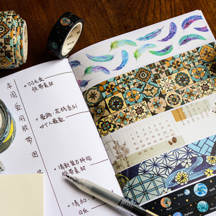 觅具 护照随身TN/A5/B5离型纸本内芯 和纸胶带手帐胶带收纳本素材