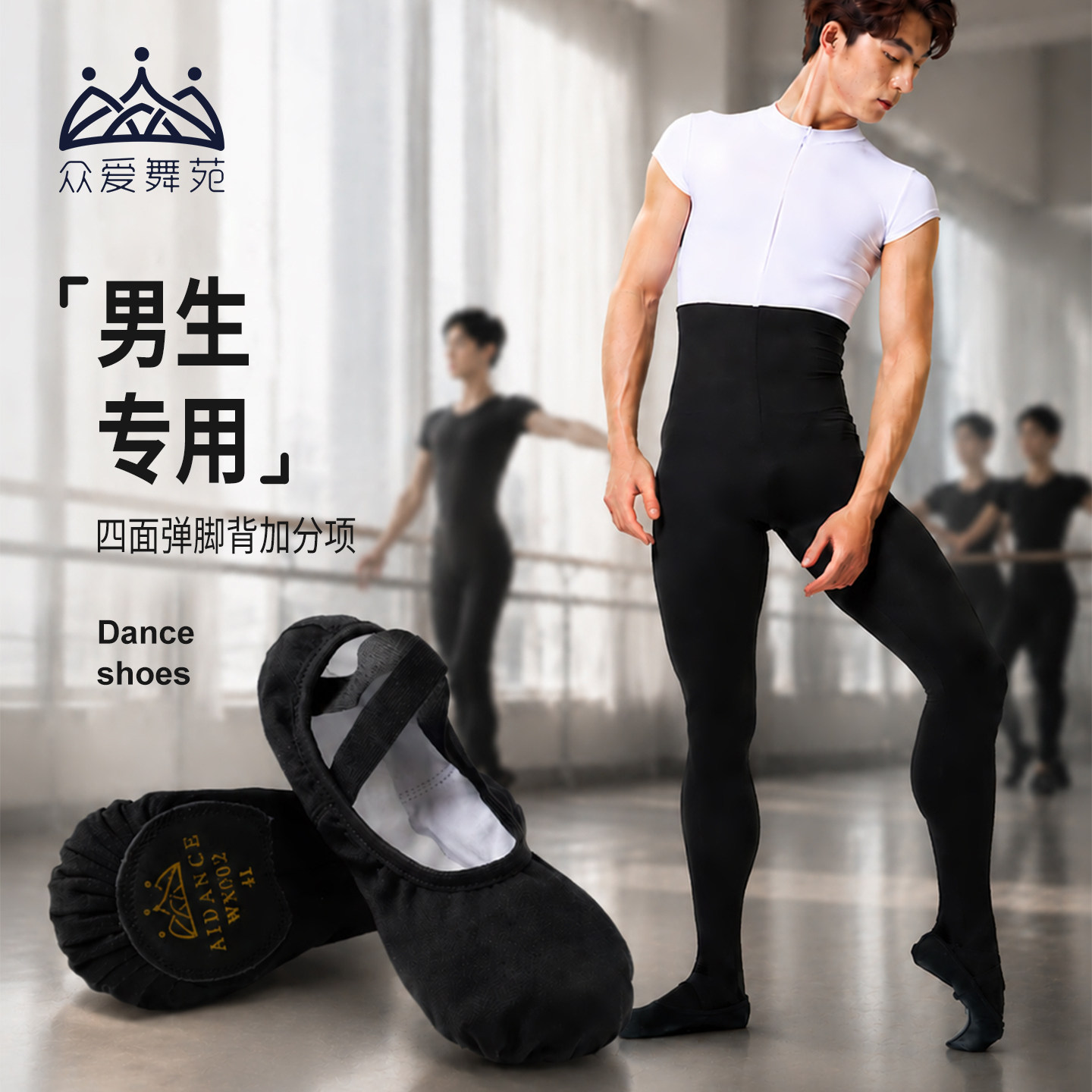 艺考集训形体男士男童技巧款软鞋图片