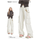子女街舞潮牌挂绳装 饰美式 直筒卫裤 NERESUM裤 嘻哈跳舞休闲运动裤