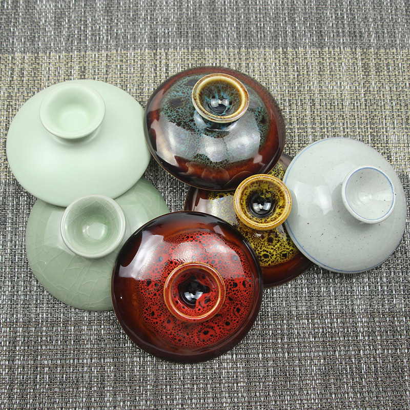 陶瓷单卖哥窑三才功夫茶具配件