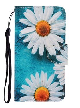 适用于 三星Galaxy A14 4G 5G SM-A146P SM-A145F 卡通花卉防摔多卡插卡钱包支架手机壳全包