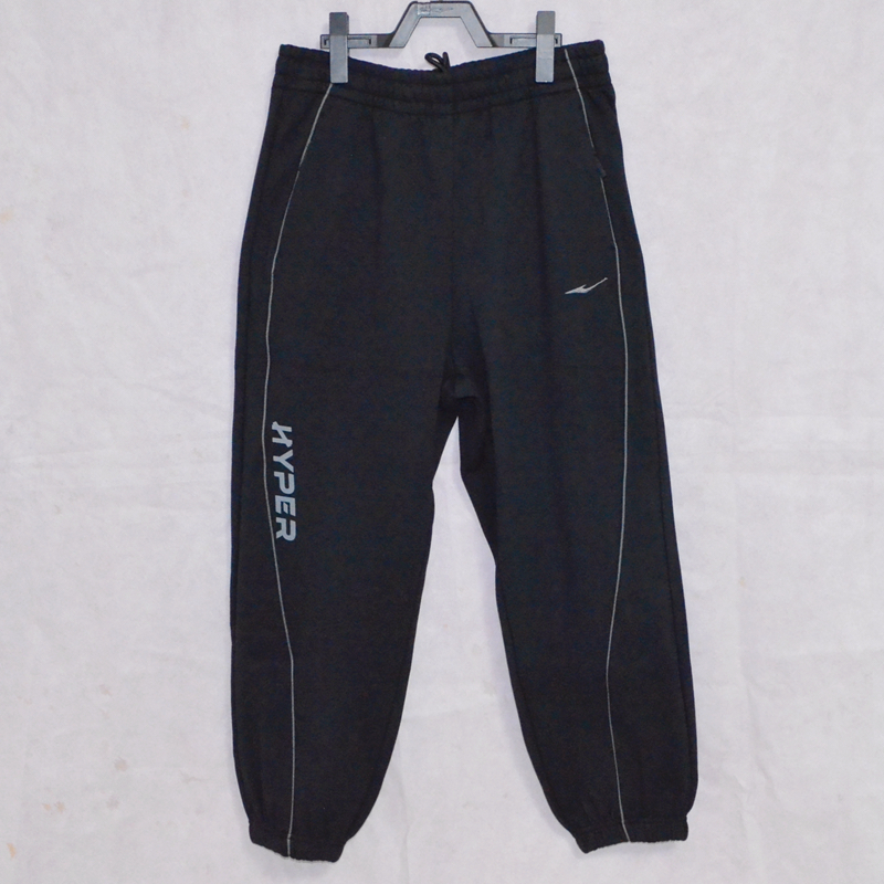 鸿星尔克女加绒加厚针织九分裤秋冬款宽松版透气保暖休闲运动裤女