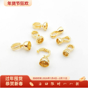 镀真金保色万能扣搭扣diy珍珠手链项链连接扣简约拳头扣饰品配件