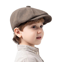 英伦男宝宝绅士帽周岁小礼帽画家帽时尚贝雷帽帽子鸭舌帽婴儿帽