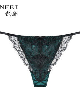 韵扉四季高端性感丁字t裤女桑蚕丝T裤诱惑内裤低腰透气小裤头真丝