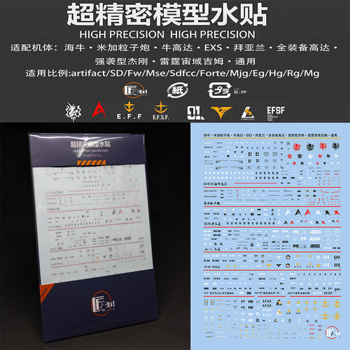 匠魂社A001牛高达通用水贴