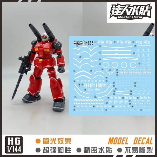 达人H026新生钢加农荧光水贴