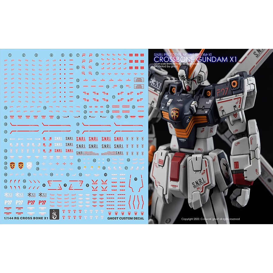 【炎】RG海盗X-1荧光水贴