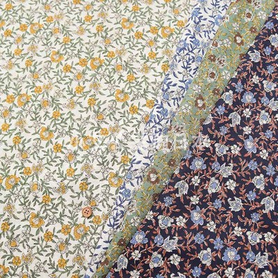 日本进口纯棉60支碎花海连衣裙衬衫手工拼布艺娃衣化妆包服装面料