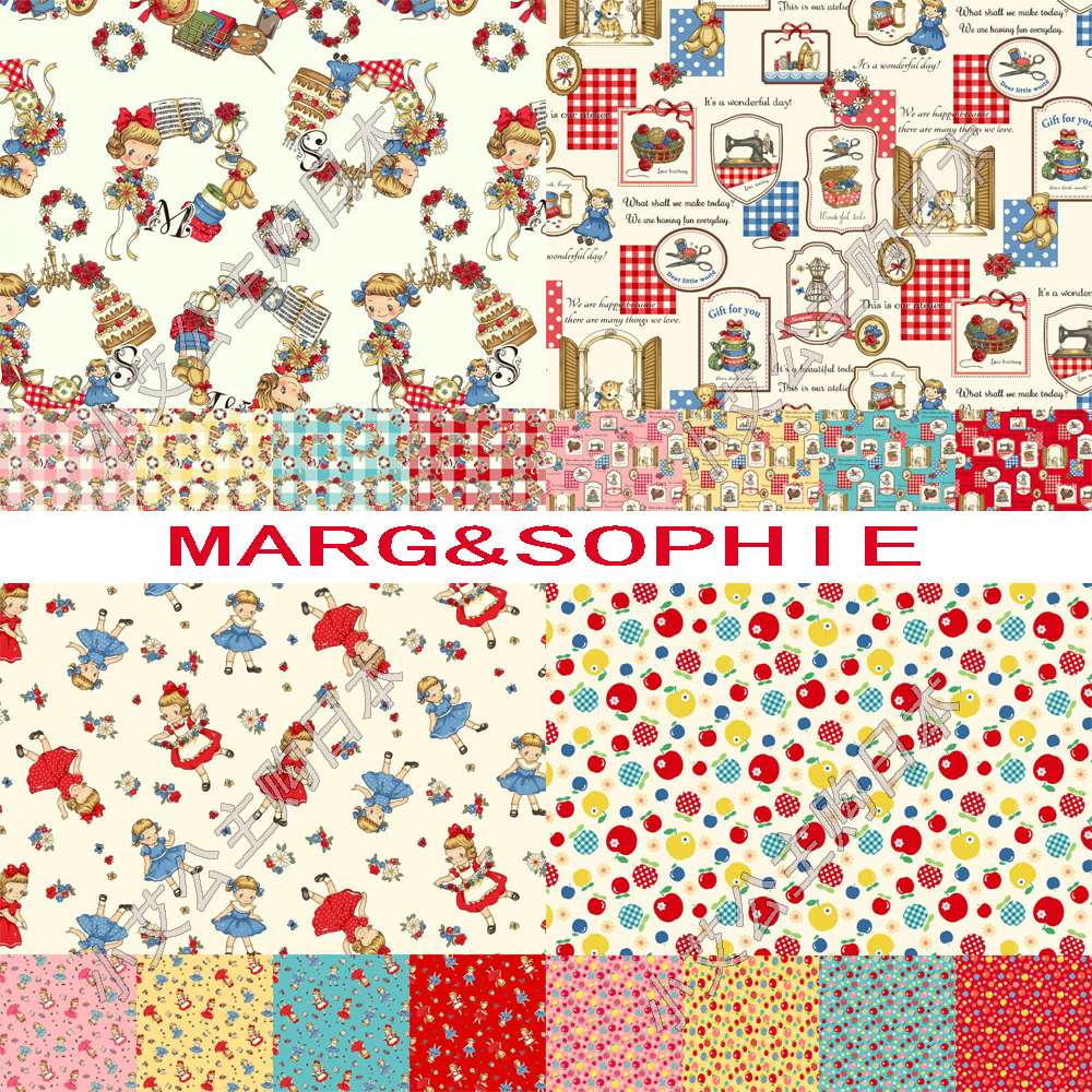 日本进口Dear Little World 玛格丽特QUILT GATE女孩服装娃衣面料