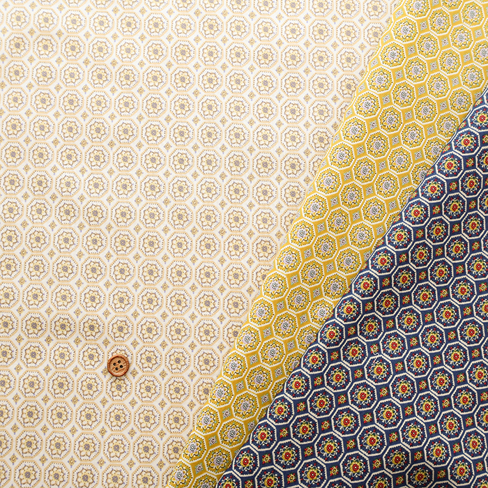 50cm日本进口纯棉80支花砖连衣裙衬衫手工拼布艺娃衣手作服装面料