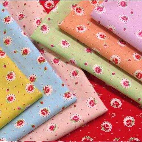 50cm日本进口纯棉happy message 30支薔薇玫瑰连衣裙衬衫服装面料