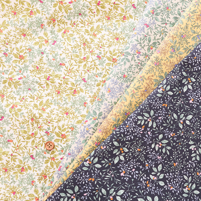 50cm日本进口纯棉40支果实碎花连衣裙手工拼布艺娃衣手作服装面料