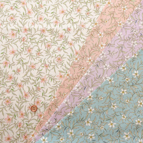 50cm日本进口纯棉未晒碎花田园手工DIY拼布艺服装衬衫抱枕面料