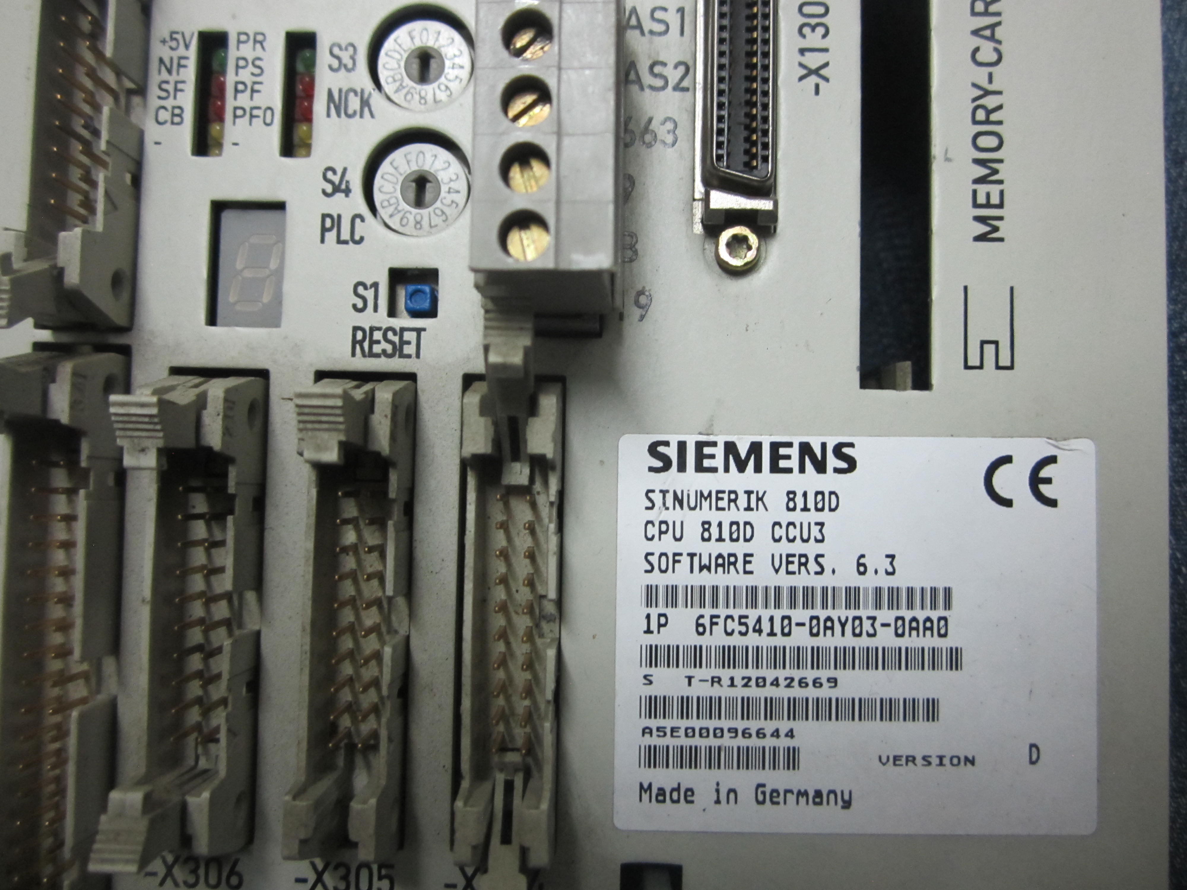 西门子 810D 数控系统 6FC5410-0AY03-0AA0 CCU3 议价
