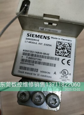 东莞 西门子驱动器 伺服器 6AN1123-1AB00-0BA2 包好2X25A 成色新