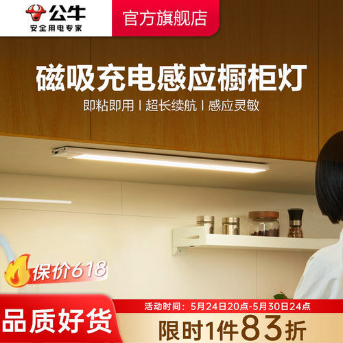 公牛充电橱柜灯led感应灯