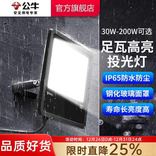 公牛led户外照明投光灯