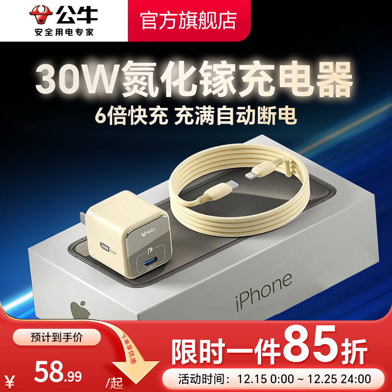 【全网热销】30W自动断电充电器