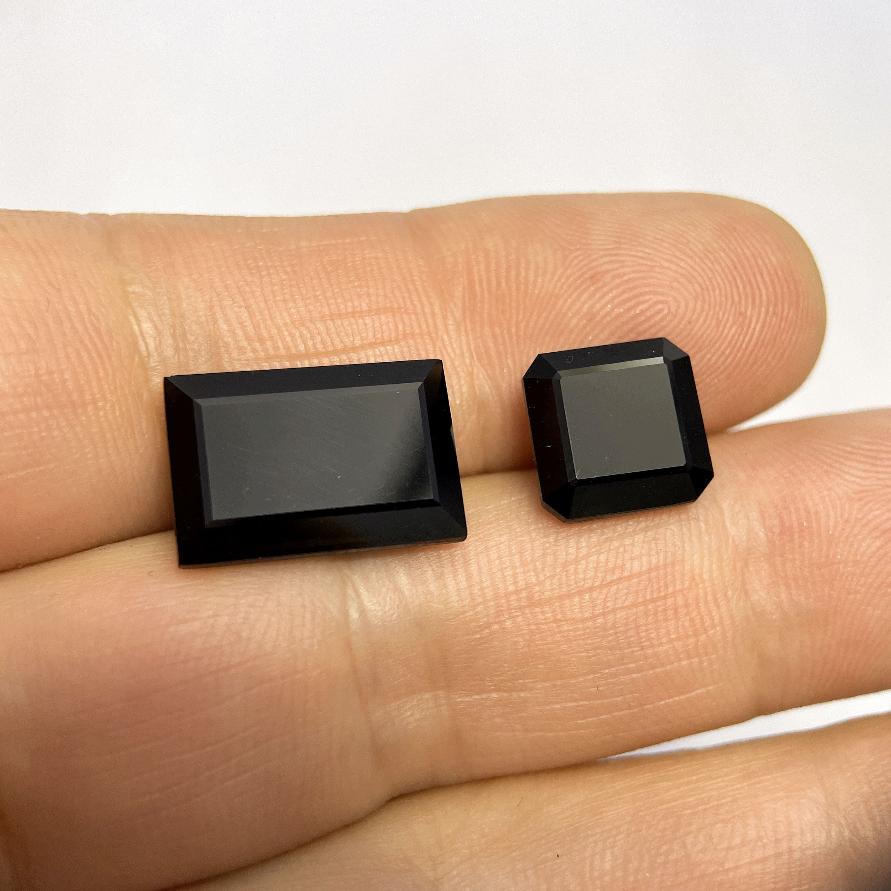 新品无烧碧玺裸石 森林绿色 正方长方形戒指面镶嵌吊坠耳钉耳坠子