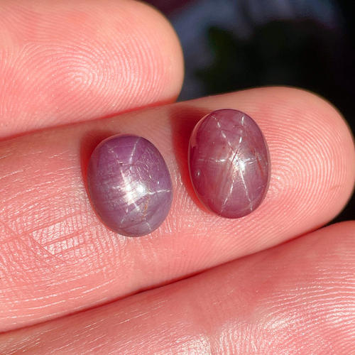 新品天然星光红宝石戒面时尚优雅