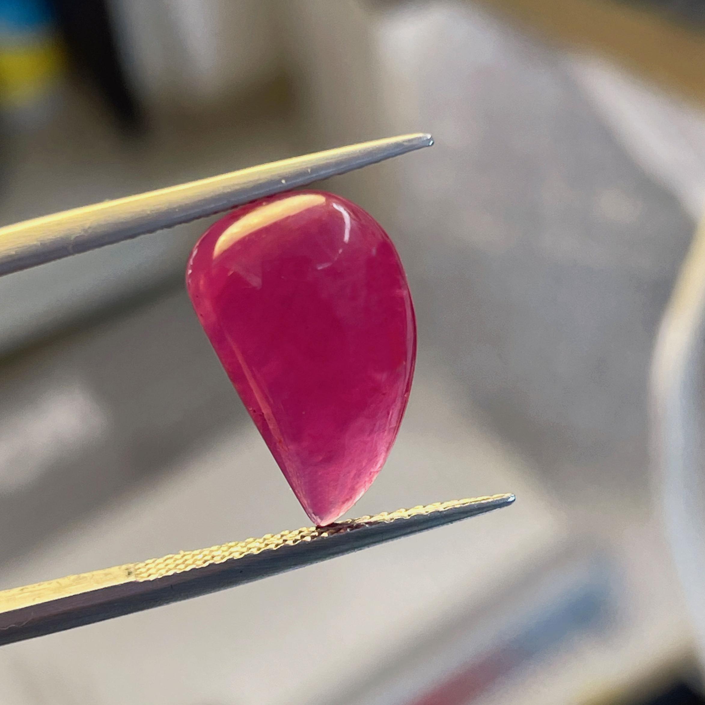 新品优质天然无烧红宝石裸石戒面定制镶嵌戒指手链耳钉颜色鲜艳